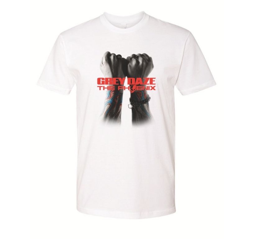 Chester Flames White T-Shirt - Club Tattoo