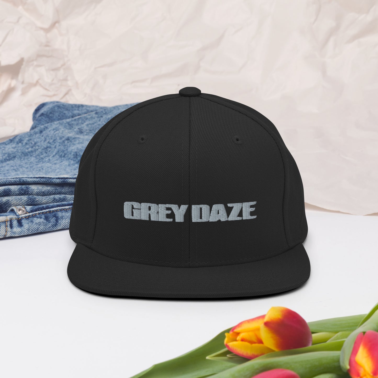 Grey Daze Snapback Hat