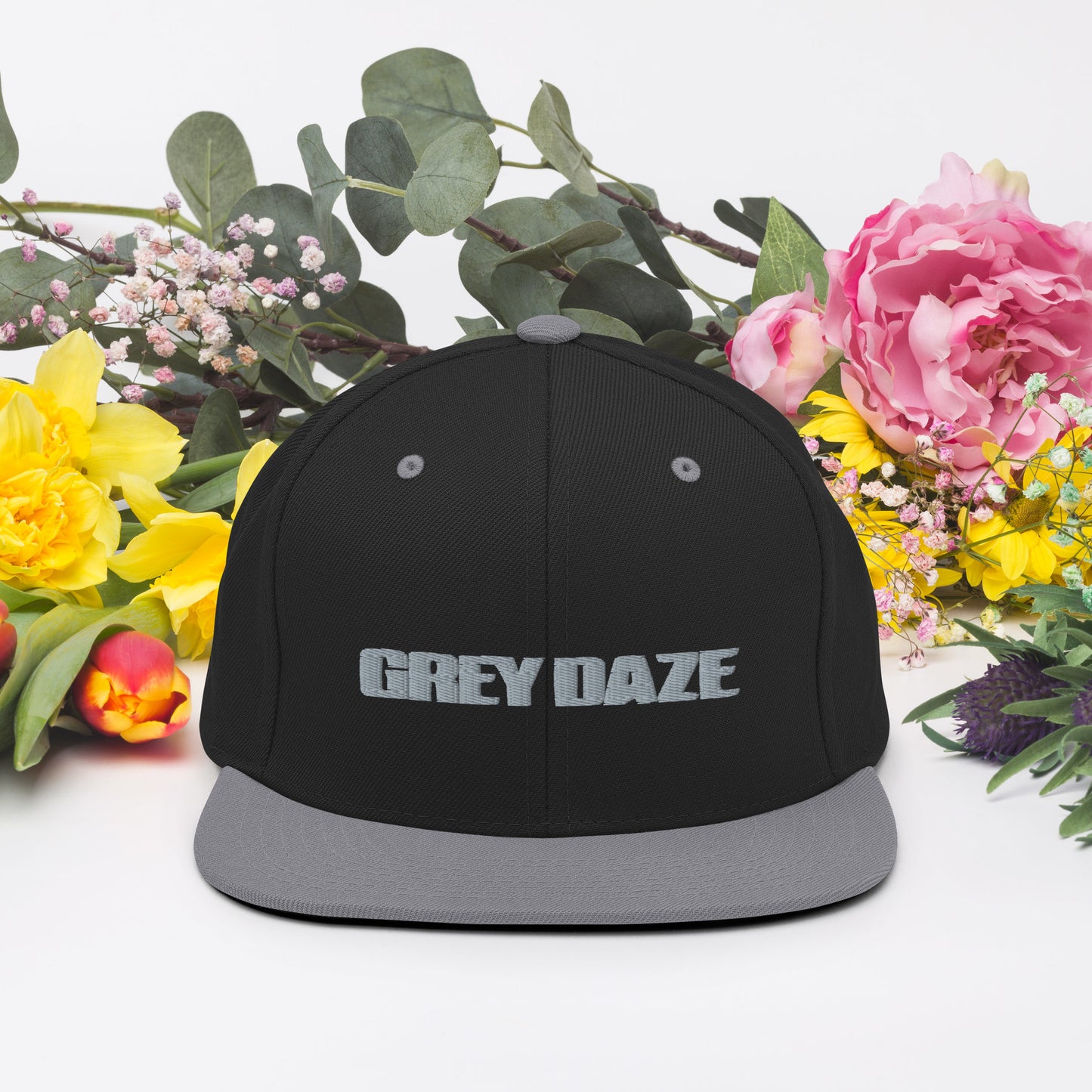 Grey Daze Snapback Hat