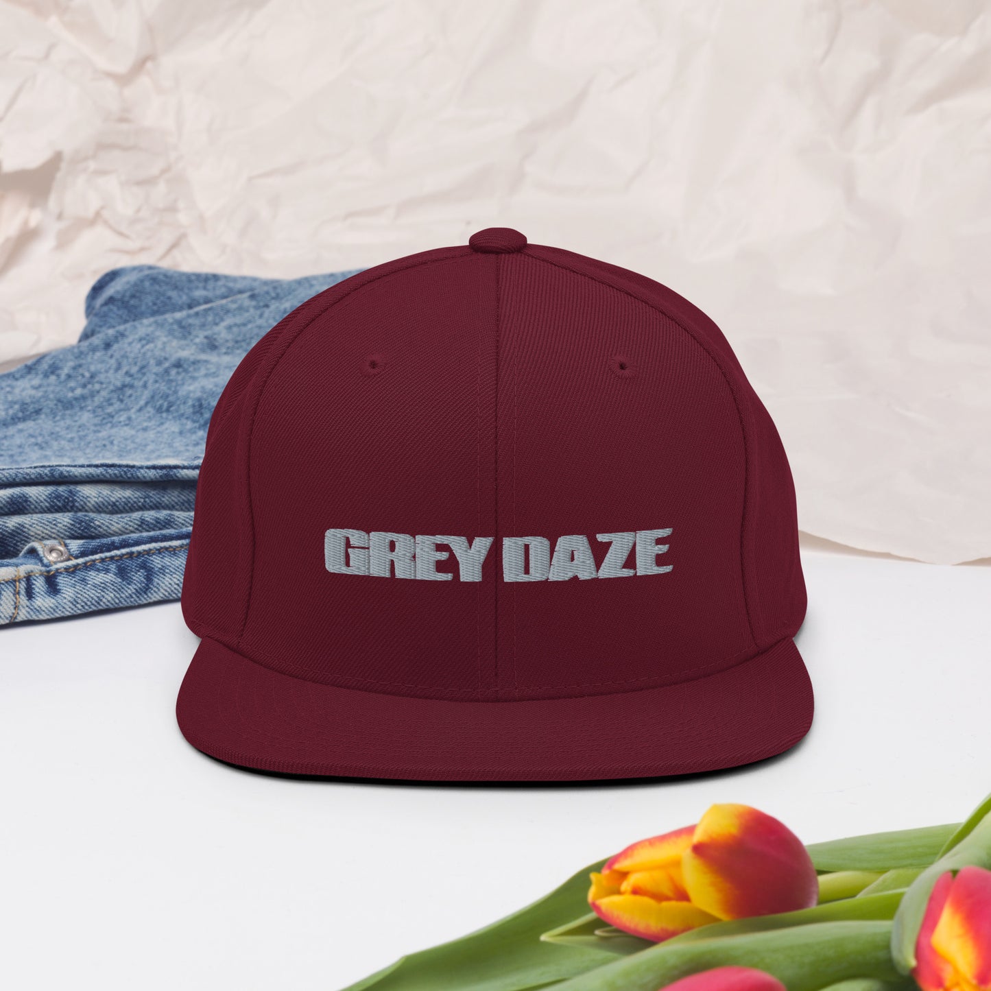 Grey Daze Snapback Hat