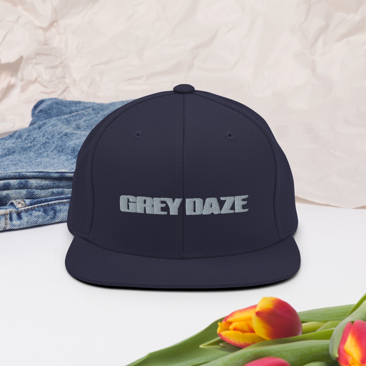 Grey Daze Snapback Hat