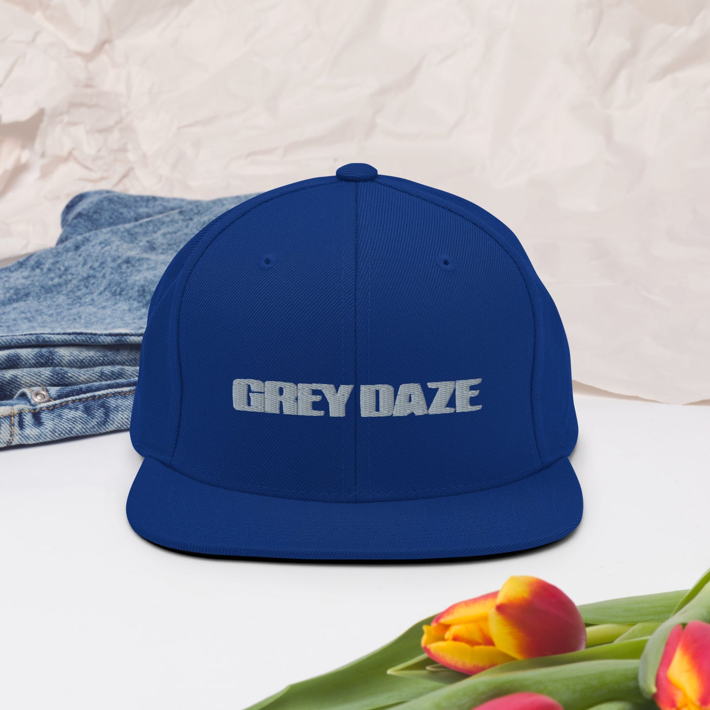 Grey Daze Snapback Hat