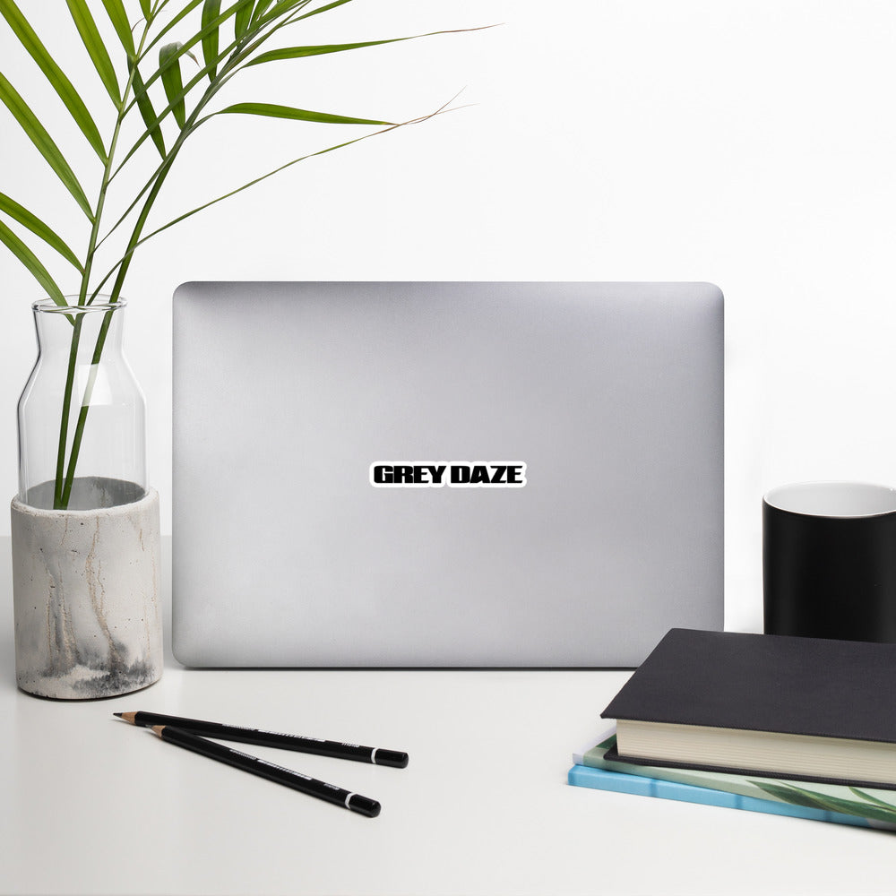 Grey Daze Logo Black stickers
