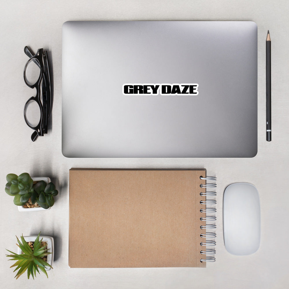 Grey Daze Logo Black stickers