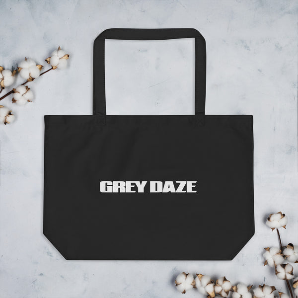 Grey Daze Logo Large organic tote bag