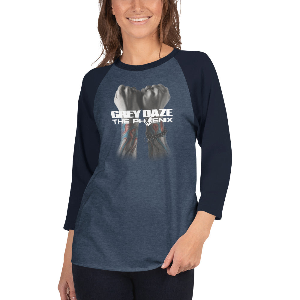 The Phoenix Grey Daze Album Cover 3/4 sleeve raglan shirt