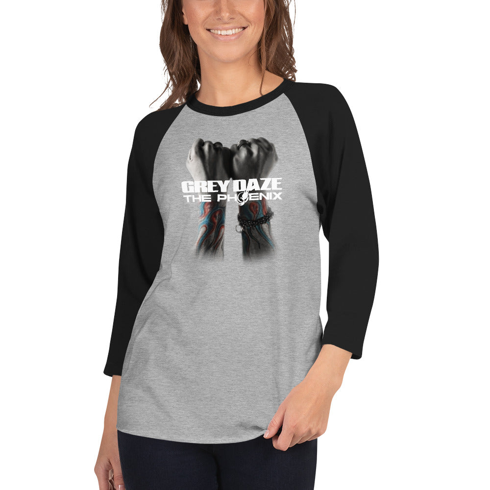 The Phoenix Grey Daze Album Cover 3/4 sleeve raglan shirt