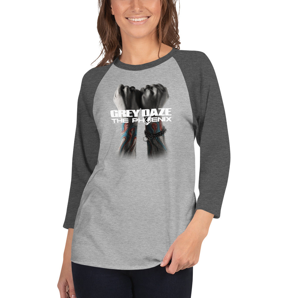 The Phoenix Grey Daze Album Cover 3/4 sleeve raglan shirt