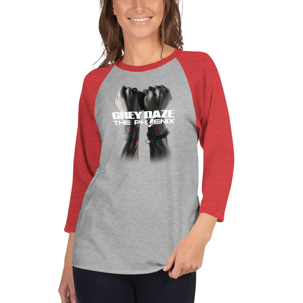 The Phoenix Grey Daze Album Cover 3/4 sleeve raglan shirt