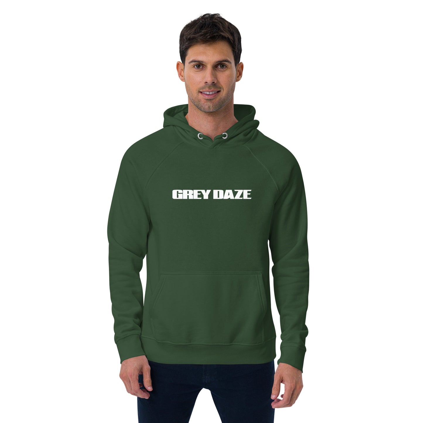 Grey Daze Logo Unisex eco raglan hoodie