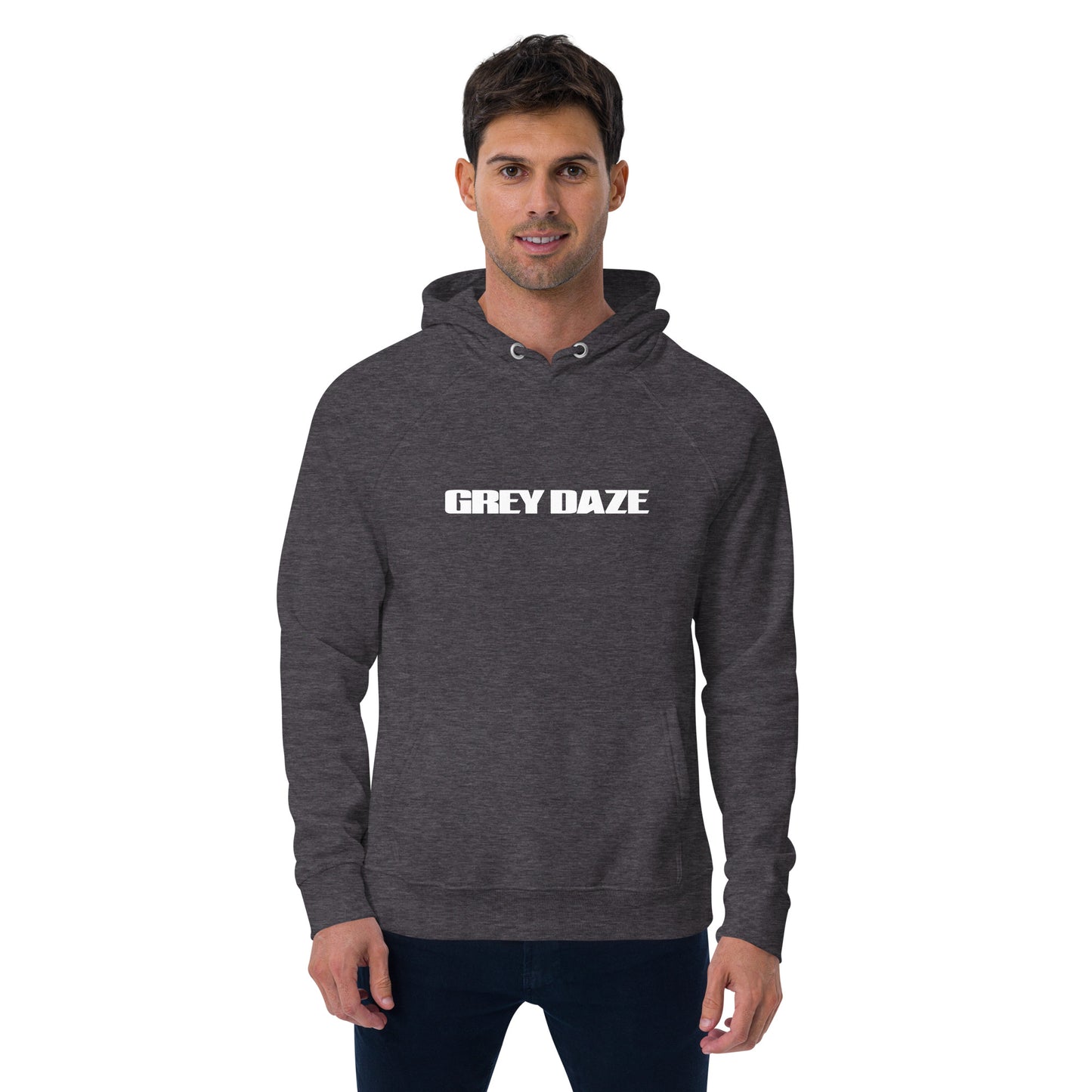 Grey Daze Logo Unisex eco raglan hoodie