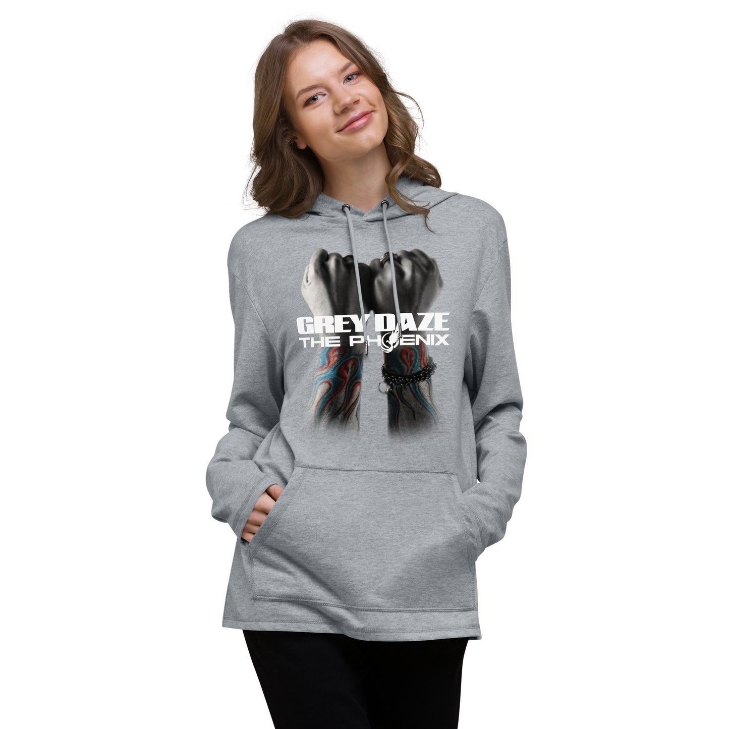 The Phoenix Grey Daze Album Cover Unisex Lightweight Hoodie