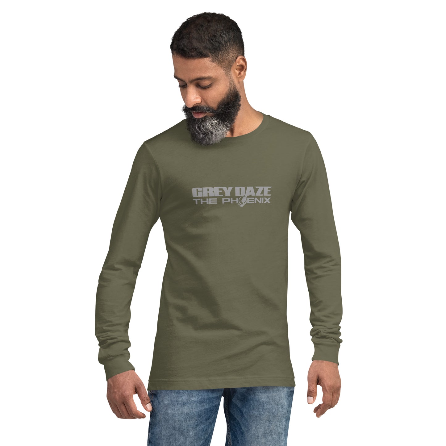 The Phoenix Wording Grey Daze Unisex Long Sleeve Tee