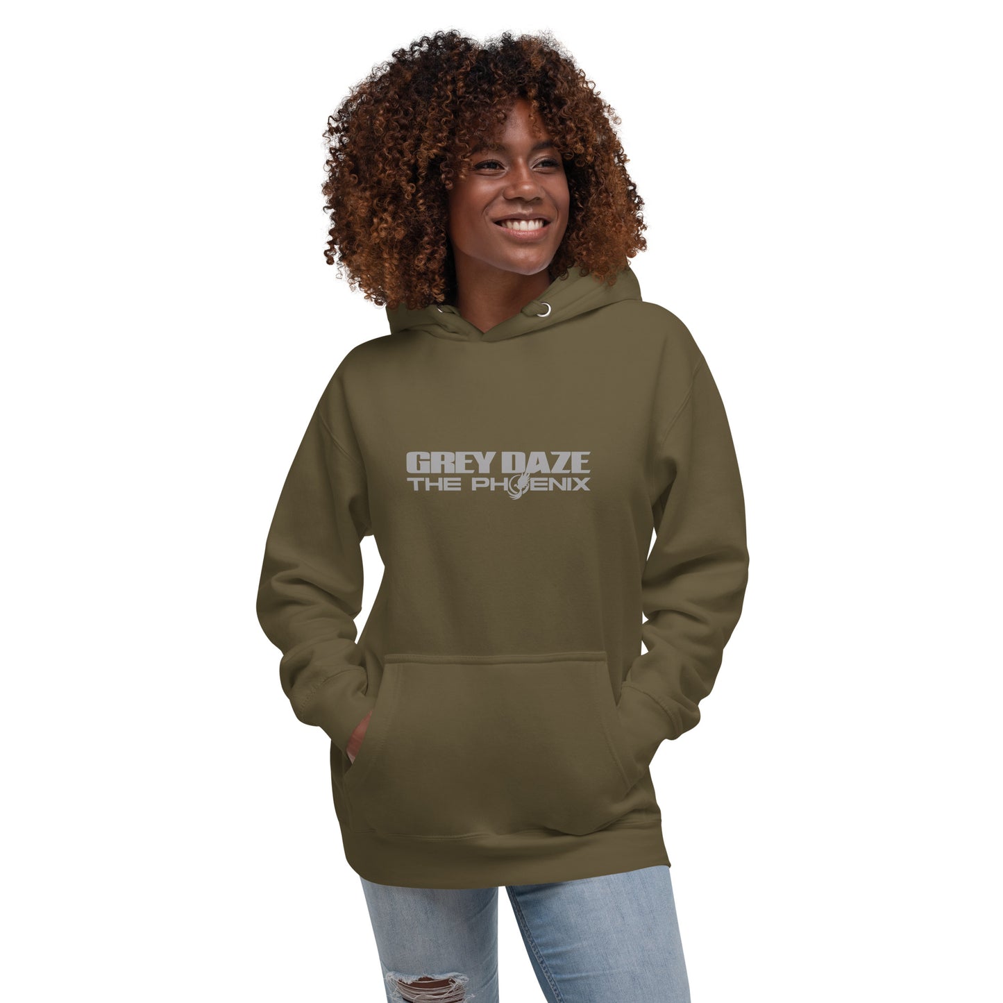 The Phoenix Wording Grey Daze Unisex Hoodie