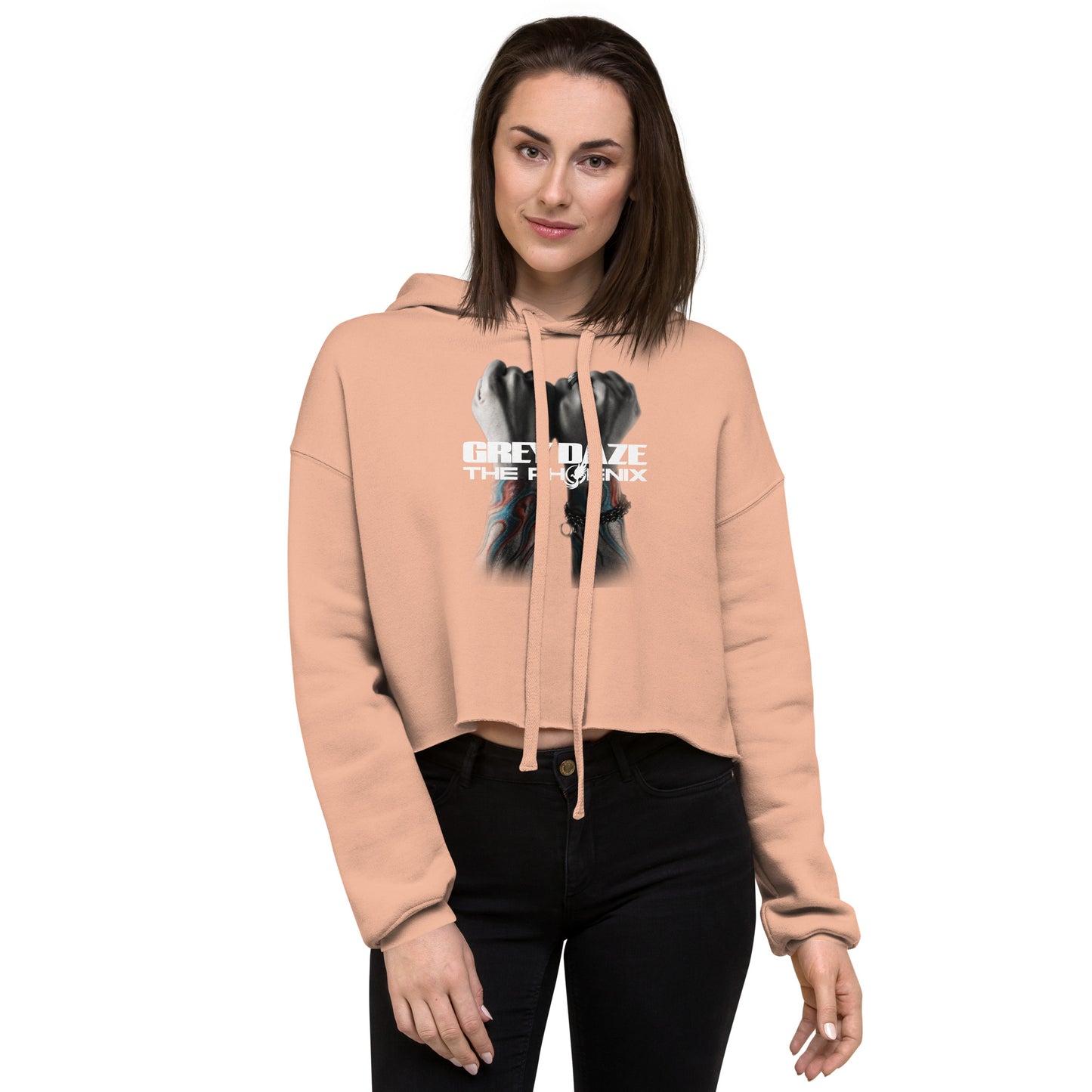 The Phoenix Grey Daze Album Cover Crop Hoodie