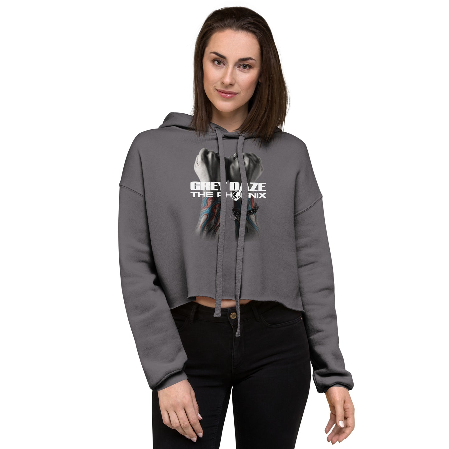 The Phoenix Grey Daze Album Cover Crop Hoodie