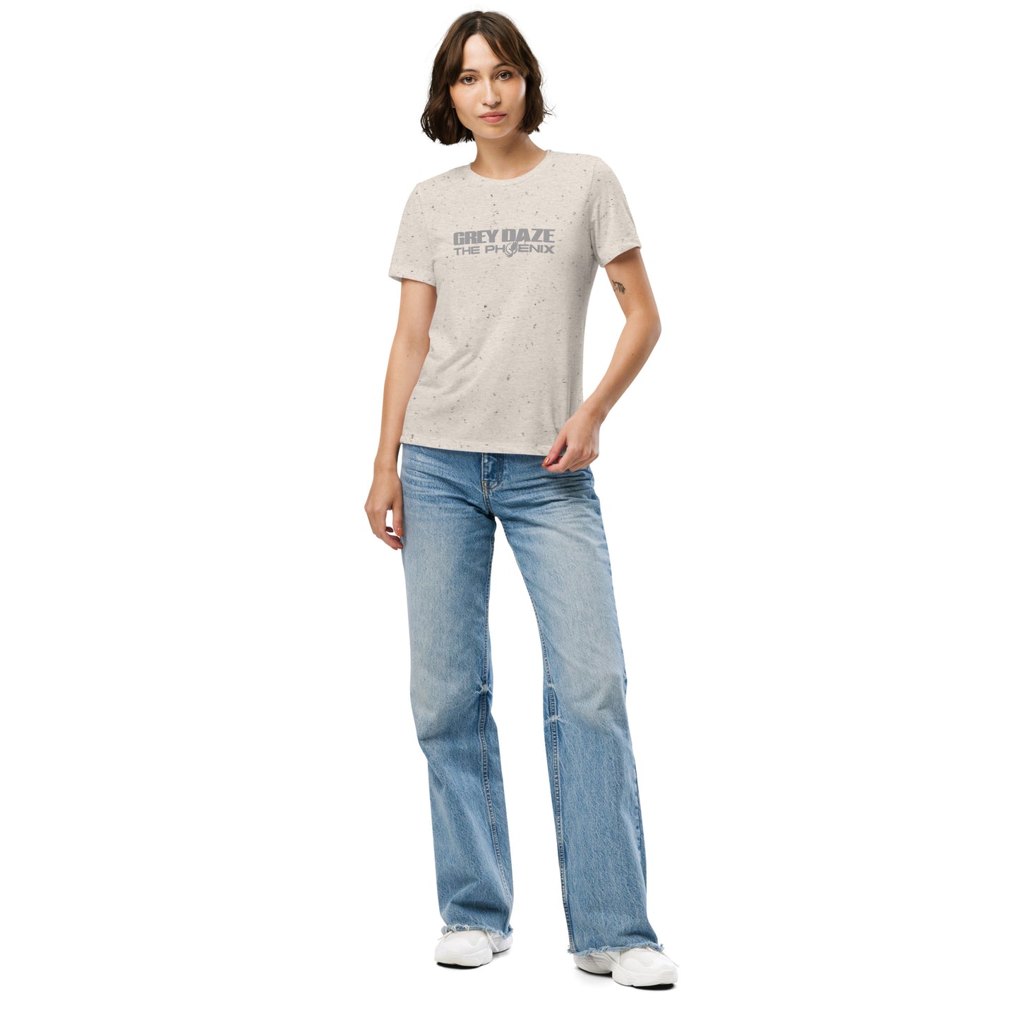 The Phoenix Wording Grey Daze Women’s relaxed tri-blend t-shirt