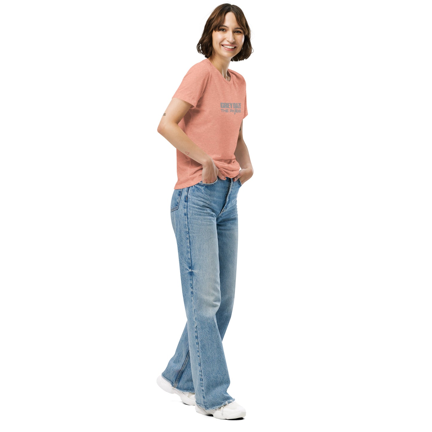 The Phoenix Wording Grey Daze Women’s relaxed tri-blend t-shirt
