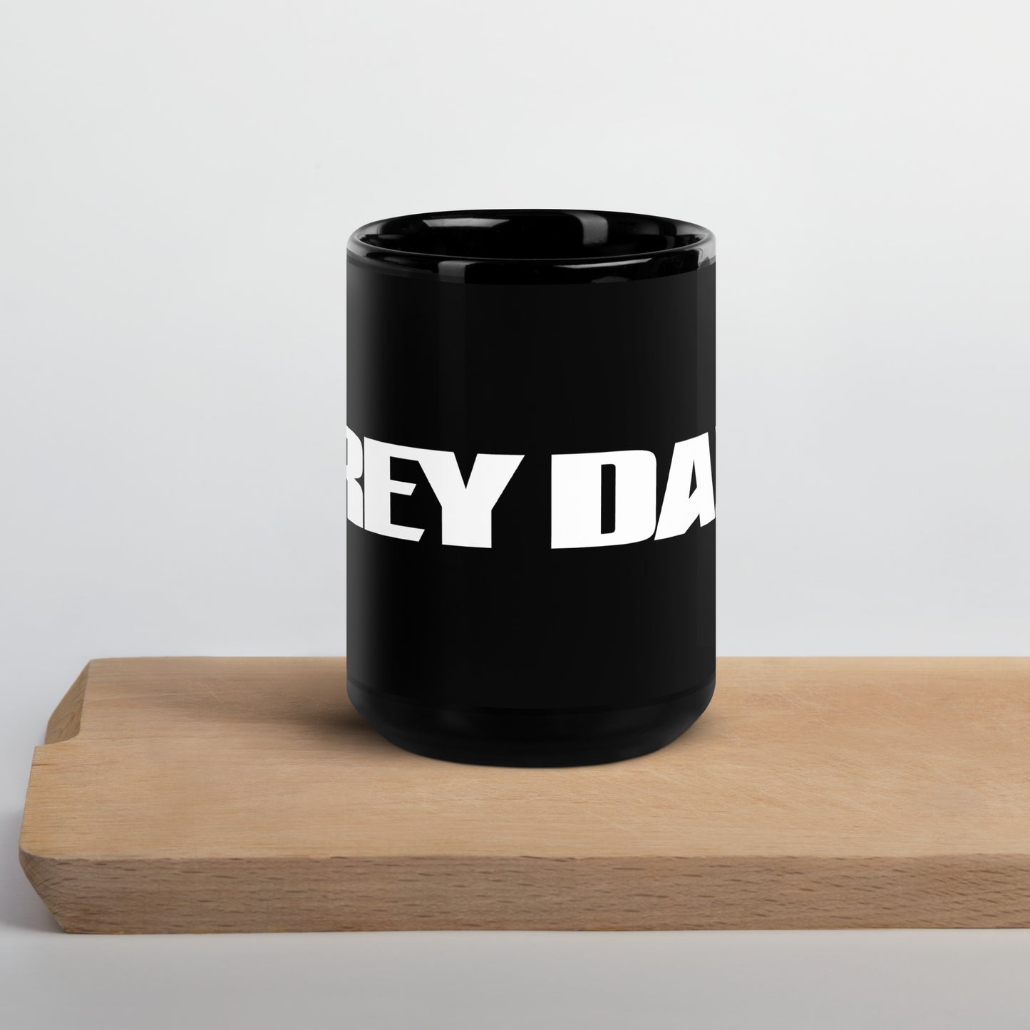 Grey Daze Logo Black Glossy Mug
