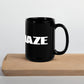 Grey Daze Logo Black Glossy Mug