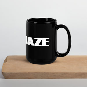 Grey Daze Logo Black Glossy Mug