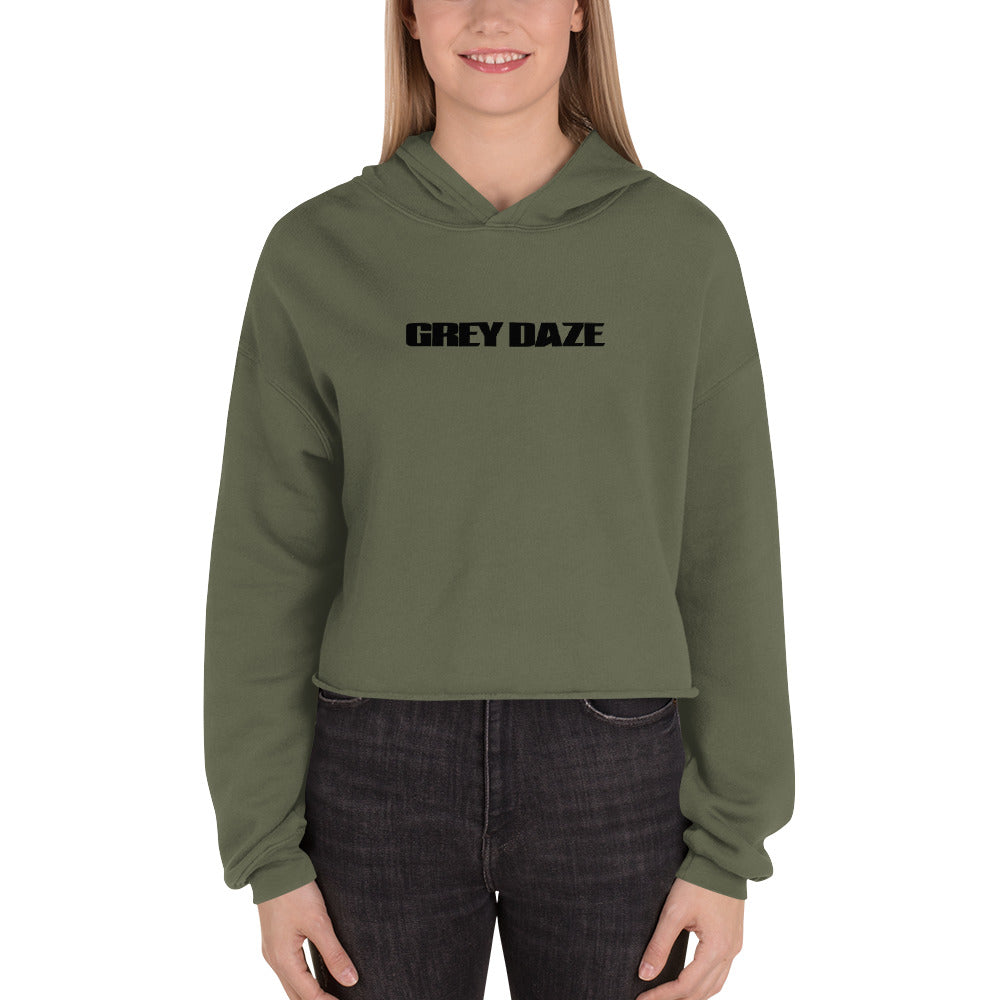 Grey Daze Logo Crop Hoodie