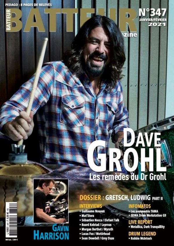 Batteur Magazine issue 347 cover, January/February 2021