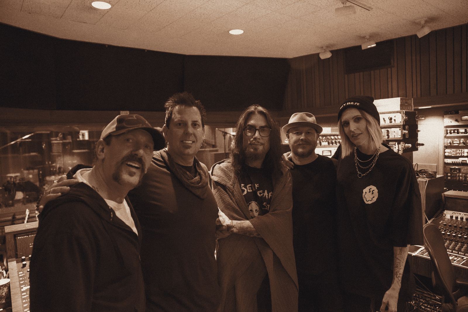 Grey Daze in the studio