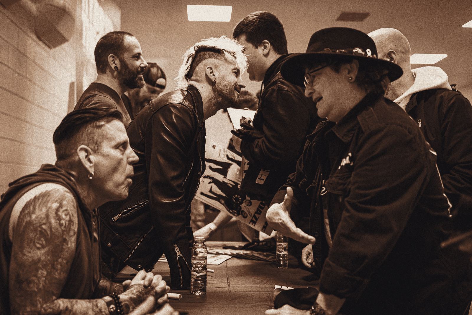 Grey Daze meeting fans at a signing